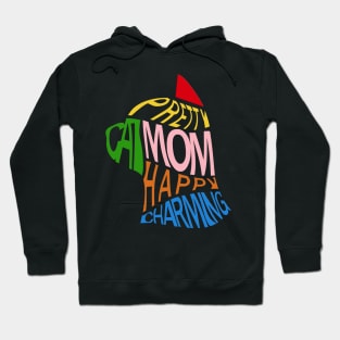 Cat Mom Word Cloud Art Hoodie